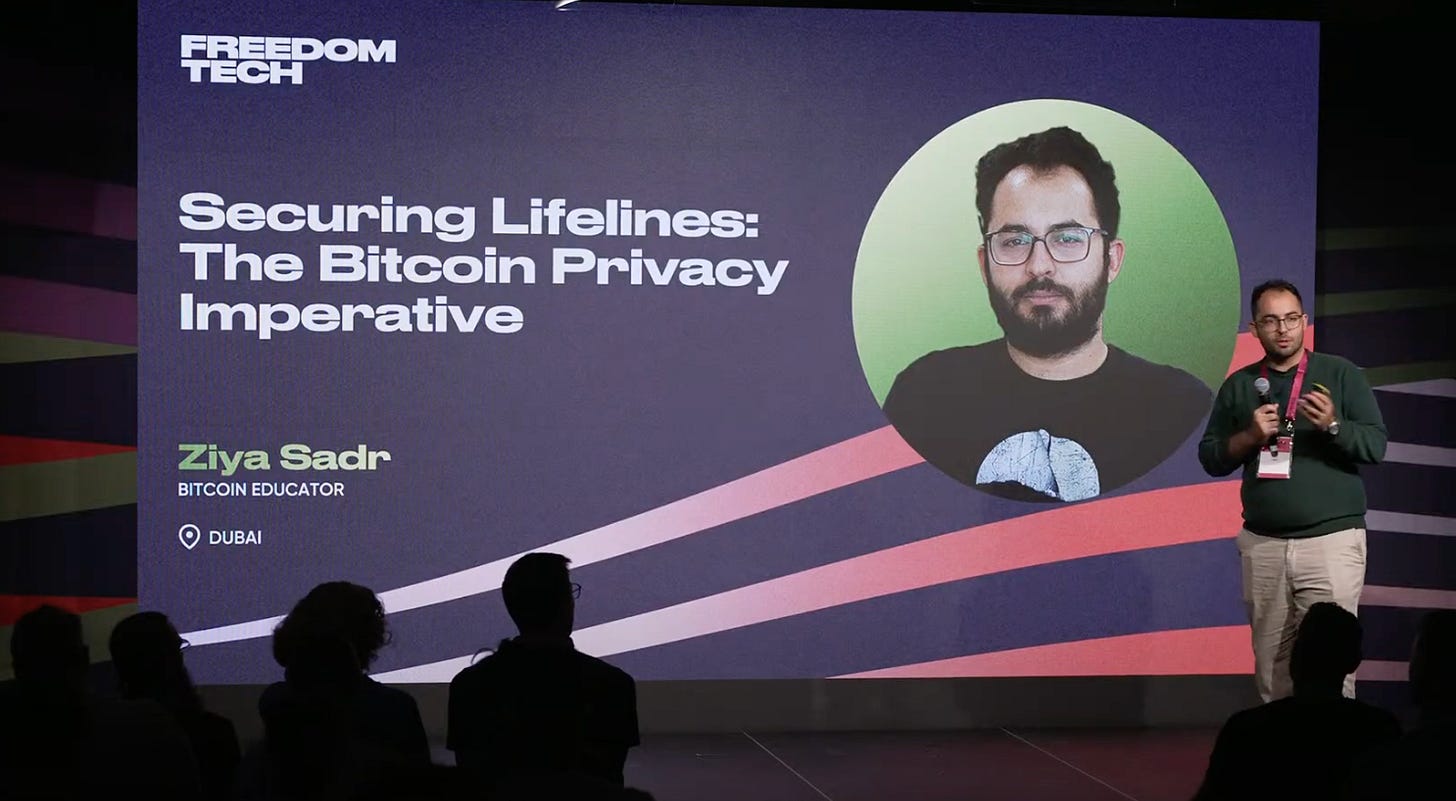 The 30,000-Foot View of the Oslo Freedom Forum 2 伊朗独立比特币教育家 Ziya Sadr 在奥斯陆自由论坛的自由技术专题上发表演讲。
