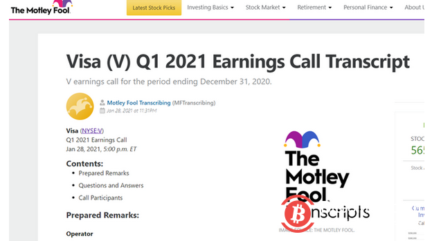 Visa首席执行官认同比特币是数字黄金，愿意与交易所合作