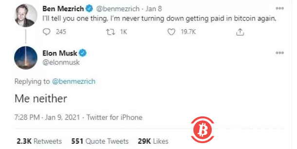 从被五部委约谈到疯狂“带货”比特币 马斯克动了谁的奶酪?