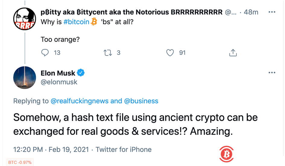 马斯克回应:使用远古加密的哈希文本文件竟可以交换为真正的商品和服务