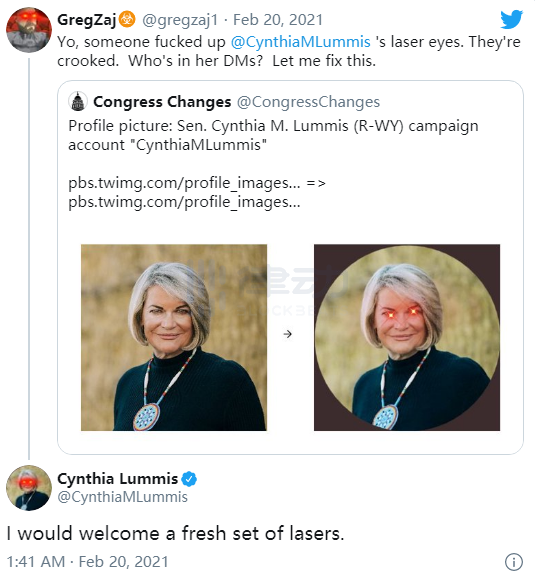 为什么马斯克、SEC议员等众多大V都换了「激光眼」头像?