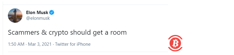 马斯克发推疑似抱怨加密诈骗