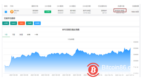 再度疯狂!比特币升破55000美元/枚,市值超1万亿美元!24小时内却有7万多人爆仓,损失31亿元