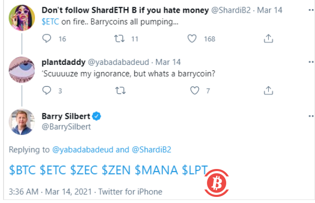 灰度创始人透露其持有BTC等六大币种