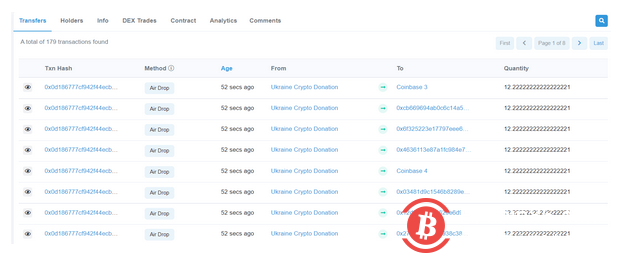 乌克兰官方加密钱包疑似测试空投代币Peaceful World