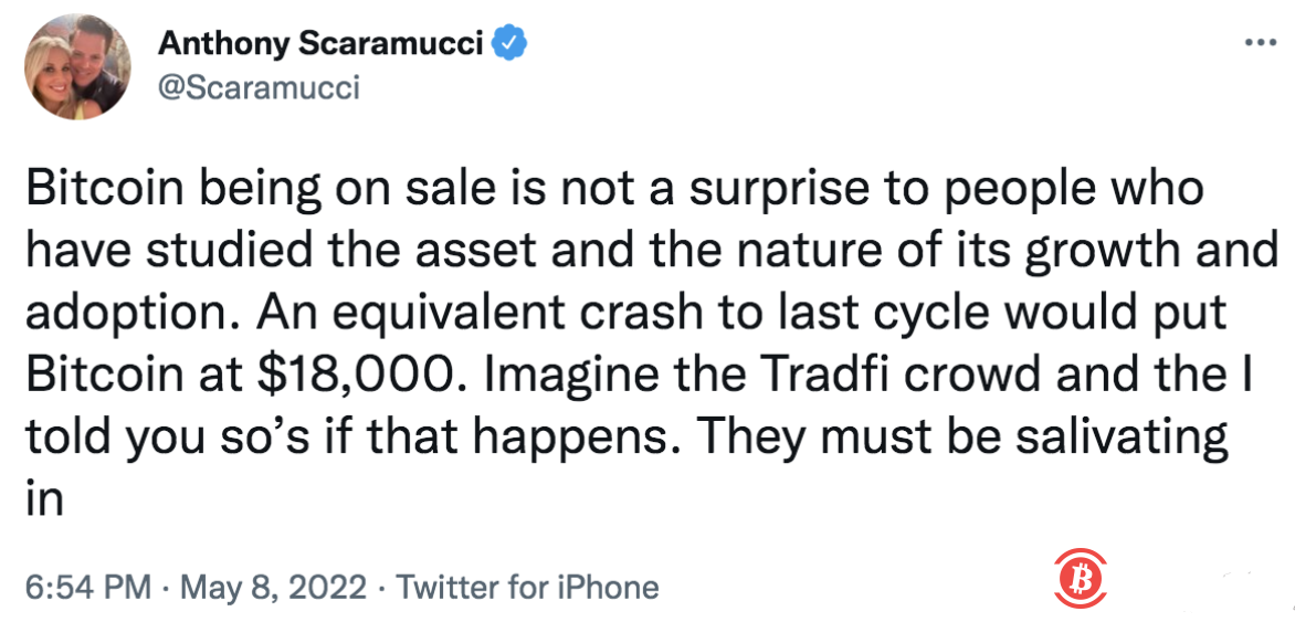 比特币即将跌破 3 万美元，Galaxy Digital CEO 警告”两个月内难见底“