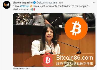  墨西哥参议员：比特币代表了人民的自由 