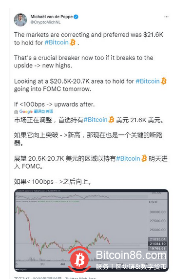 比特币价格跌破 21,000 美元，带来更多的投降还是只是整合？