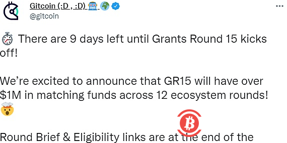 Gitcoin第15轮捐赠活动已获得超100万美元的匹配资金 