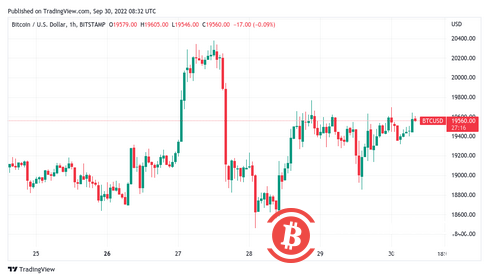  比特币价格在超过 2 万美元后“大跌” 