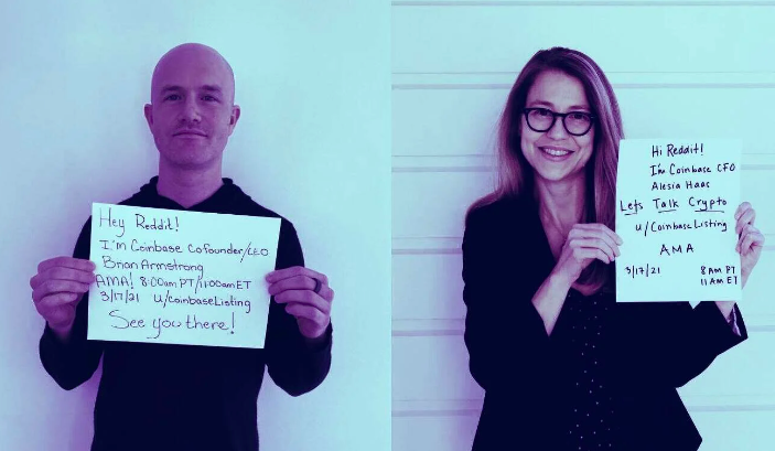 别出心裁！加密巨头Coinbase在上市前选择Reddit进行“路演”