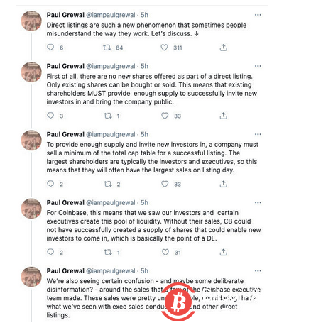 Coinbase高管团队抛售大量股票?别再相信谣言了