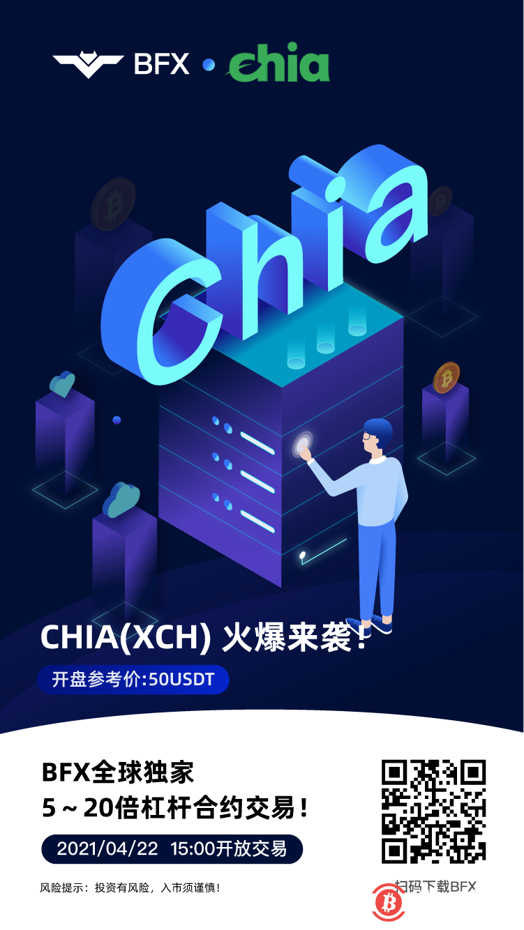 XCH(Chia)合约即将上线BFX试验区 