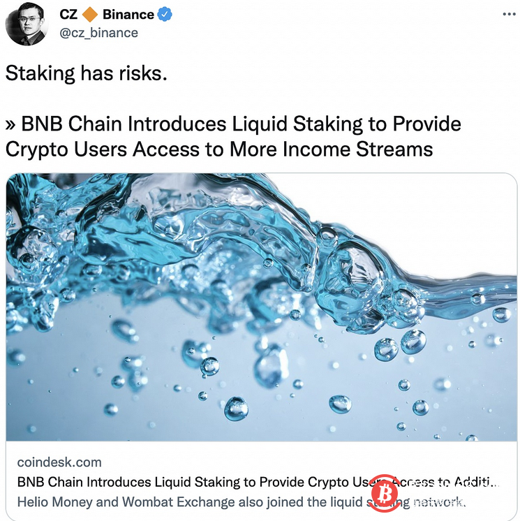  赵长鹏：质押存在风险 