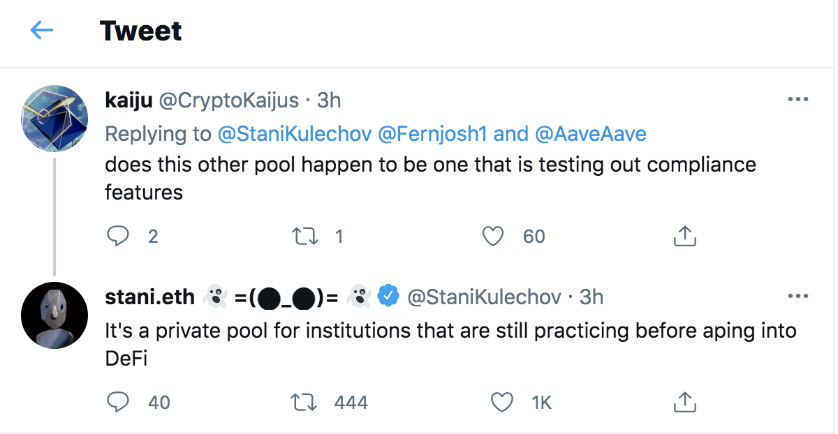 率先打响机构争夺战,借贷龙头Aave测试面向机构的“资金池”