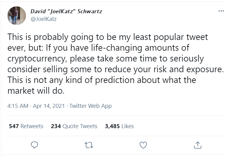 Ripple CTO:是时候“认真考虑”出售一些加密货币了