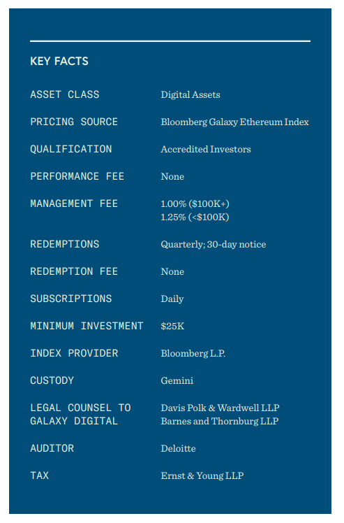 Galaxy Digital计划于2月推出以太坊基金,创始人:ETH目标价2600美元
