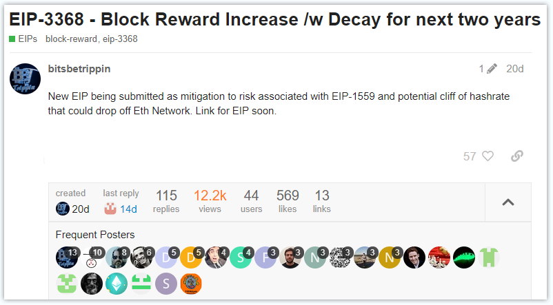 以太坊矿工又罢工?EIP-3368 是怎么回事?