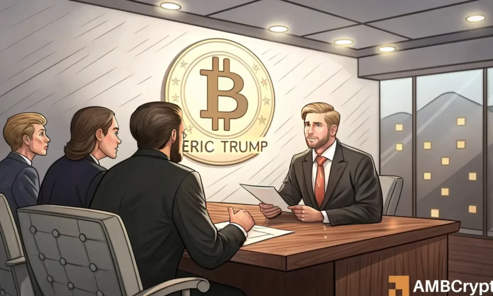 埃里克·特朗普（EricTrump）在Metaplanet上的新角色驱动17.8％的股票[Surge]-细节