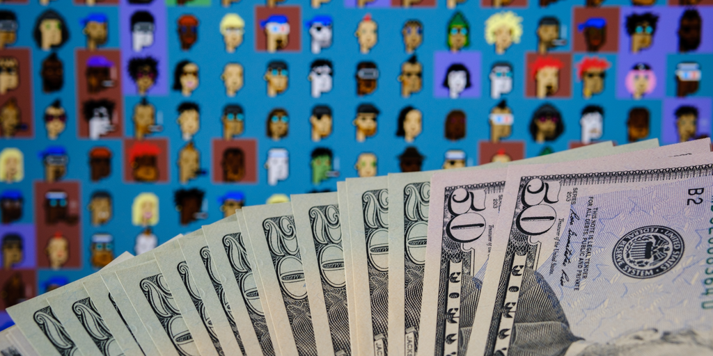 CryptopunksNFT的以太坊的售价为600万美元，亏损了1000万美元