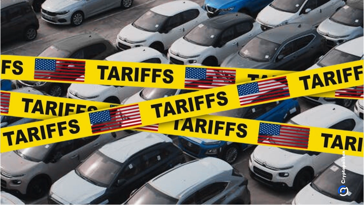 像福特这样的汽车制造商在4月份的稳定销售中，关税担忧