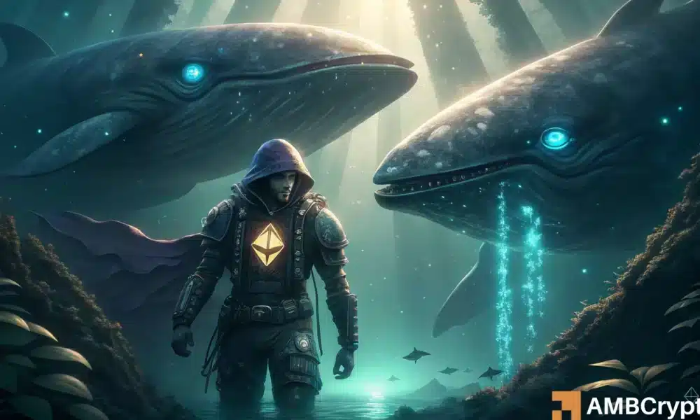 从战略上来说，以太坊是否被鲸鱼限制在4000美元以下？