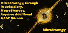  MacroStrategy再次购买4167个比特币