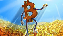 与黄金的市值相比，低于 22,000 美元的比特币看起来多汁