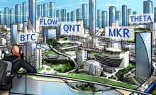 本周值得关注的 5 大加密货币：BTC、FLOW、THETA、QNT、MKR