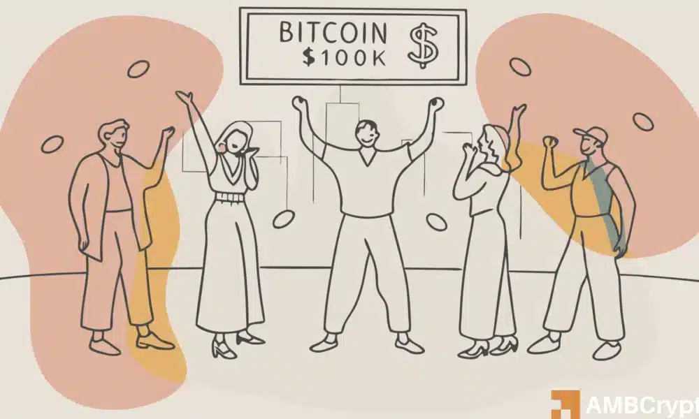 比特币：当比特币达到10万美元时，哪些集团获利？看着…