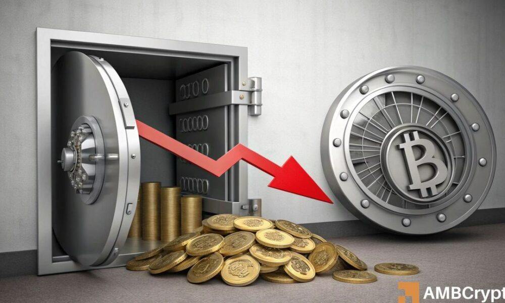 比特币交易所存款降至2016年低点——这意味着什么